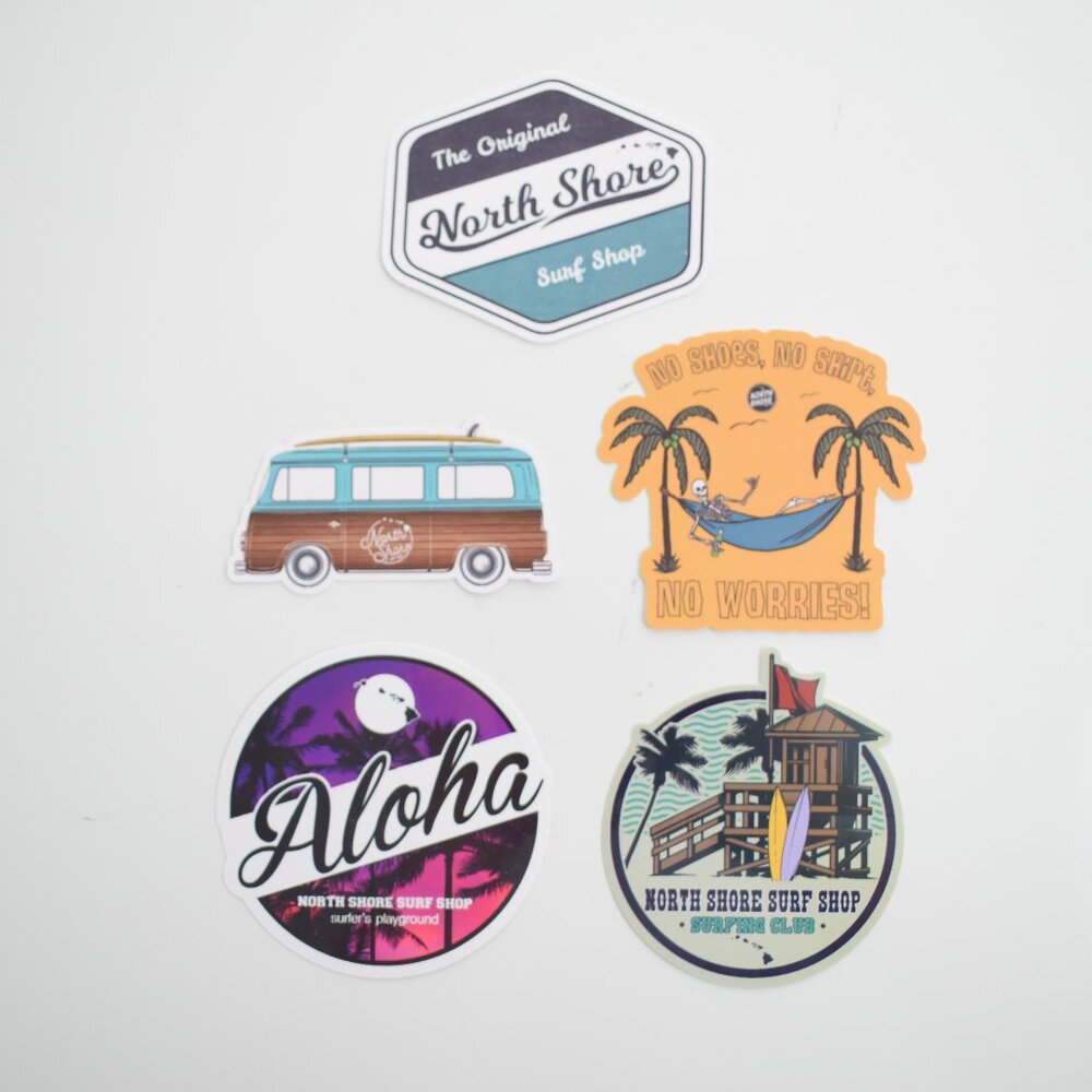 North Shore Stickers - 5 pack